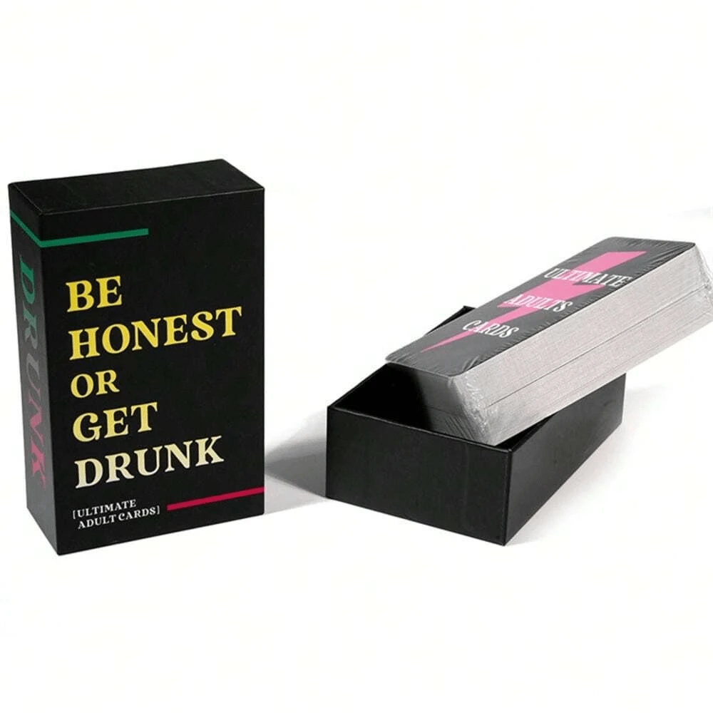 Be Honest Or Get Drunk Game Card Ultimate Adult Drinking Game For
