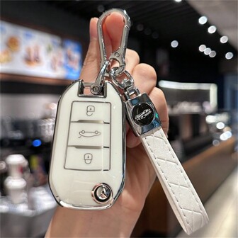 Sleutelhangerhoesje voor Peugeot 208 308 408 508 2008 3008 4008 5008 voor Citroen C3 C4 CACTUS C6 C8 Autosleutelhoesje Accessoires Auto-accessoires Tas Charm Rugzak Voor School