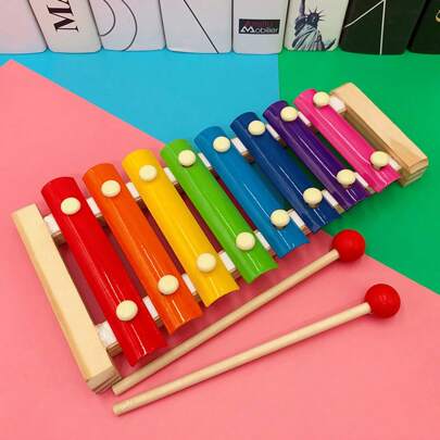 Wooden Xylophone – Colorful Decorative Music Toy With Mallets, Creative Gift Idea For Music Lovers