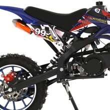 Small Dirt Bike, Mini Gas Power Motocross, Pocket Motorbike - Blue - View 9