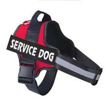 1pc No Pull Reflective Breathable Dog Harness Vest, Anti-Suffocation Pet Harness With Handle, Suitable For Medium And Large Dogs Outdoor Walking Training - Đỏ - Xem 1