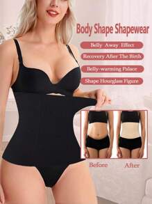 1 chiếc Đai định hình eo cho nữ, Đai định hình eo, Đai định hình sauna Sweat Slim - màu đen - Xem 5