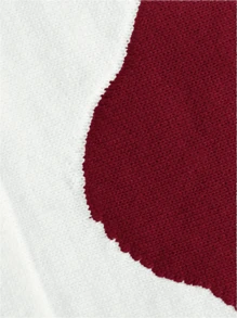 Sudadera de punto con capucha y cordón, diseño de bloques de color, talla grande, manga larga, sudadera tipo pullover con bolsillos, prenda casual y cálida para otoño, invierno y primavera - Rojo - Ver 4