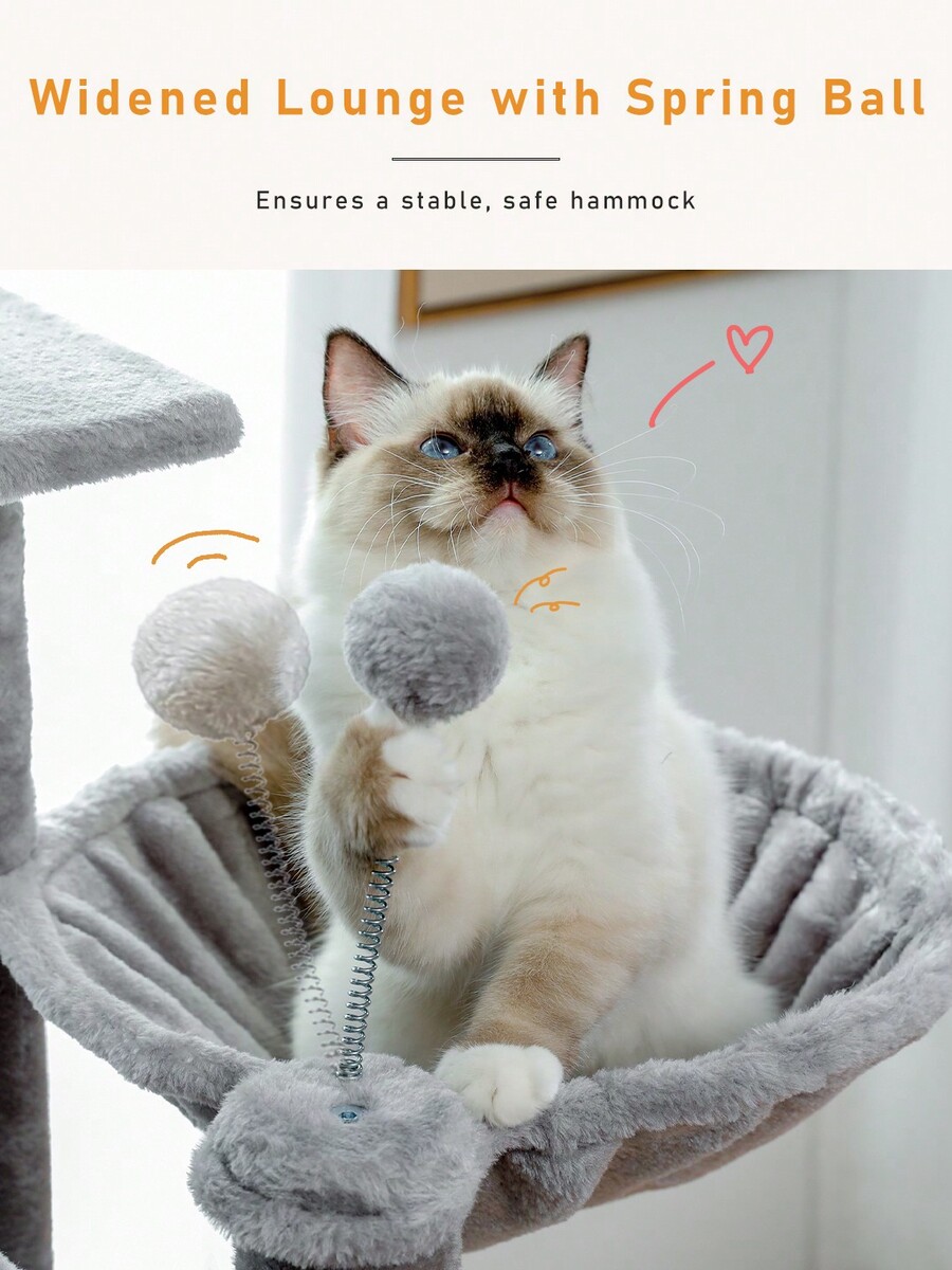 PAWZ Road PAWZ Road 60'' Cat Tree, Tall Cat Tower, MultiLevel Cat