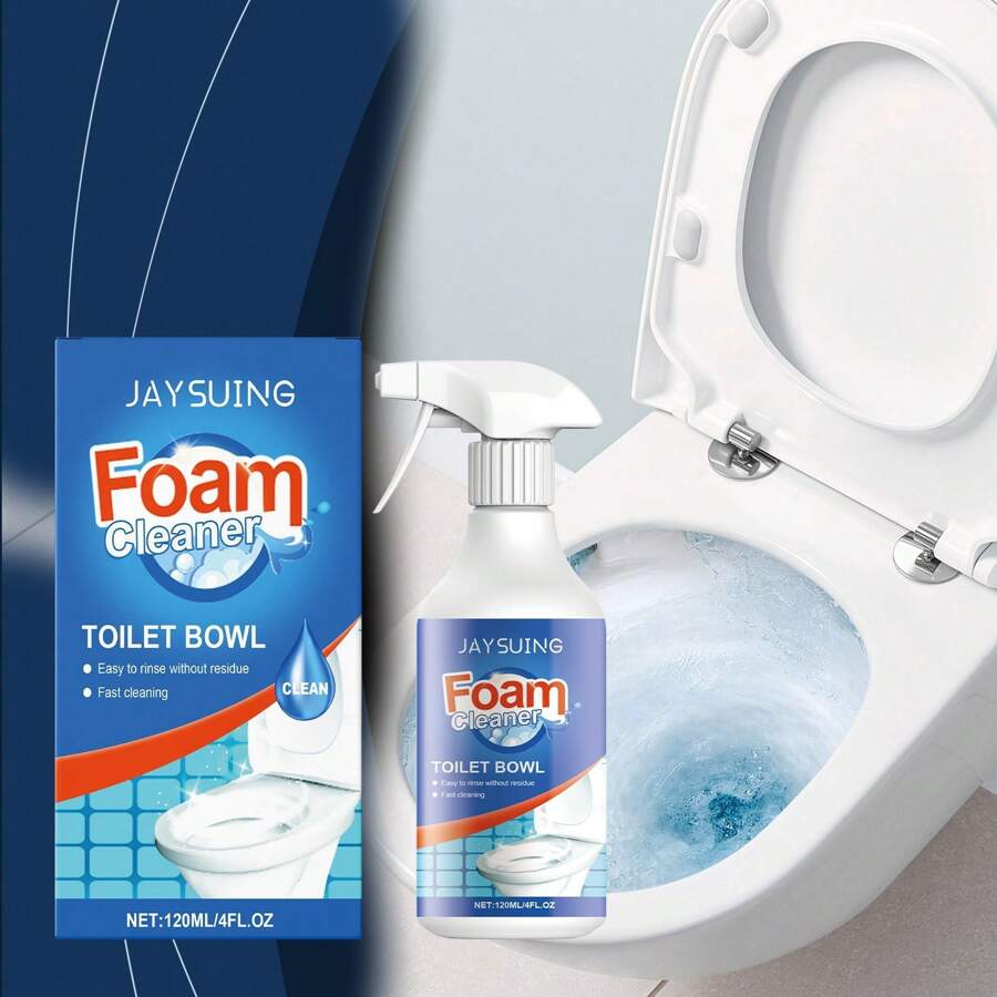 1 chai Nước tẩy rửa bồn cầu dạng bọt, Bình xịt vệ sinh bồn cầu phòng tắm, Chất khử mùi và tẩy vết bẩn dùng trong gia đình - Màu xanh lam - Xem 1
