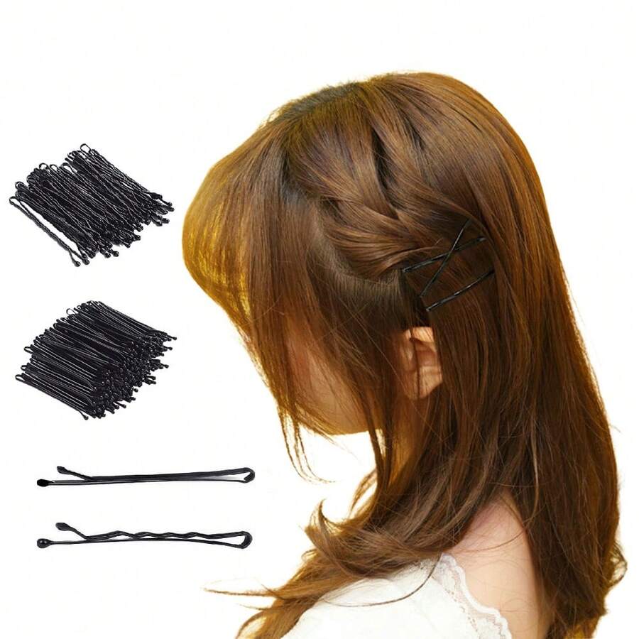 50 chiếc kẹp tóc màu đen kẹp tóc tạo kiểu tóc dụng cụ kẹp tóc, kẹp tóc chống trượt có thể tái sử dụng kẹp tóc - Nhiều màu - Xem 1