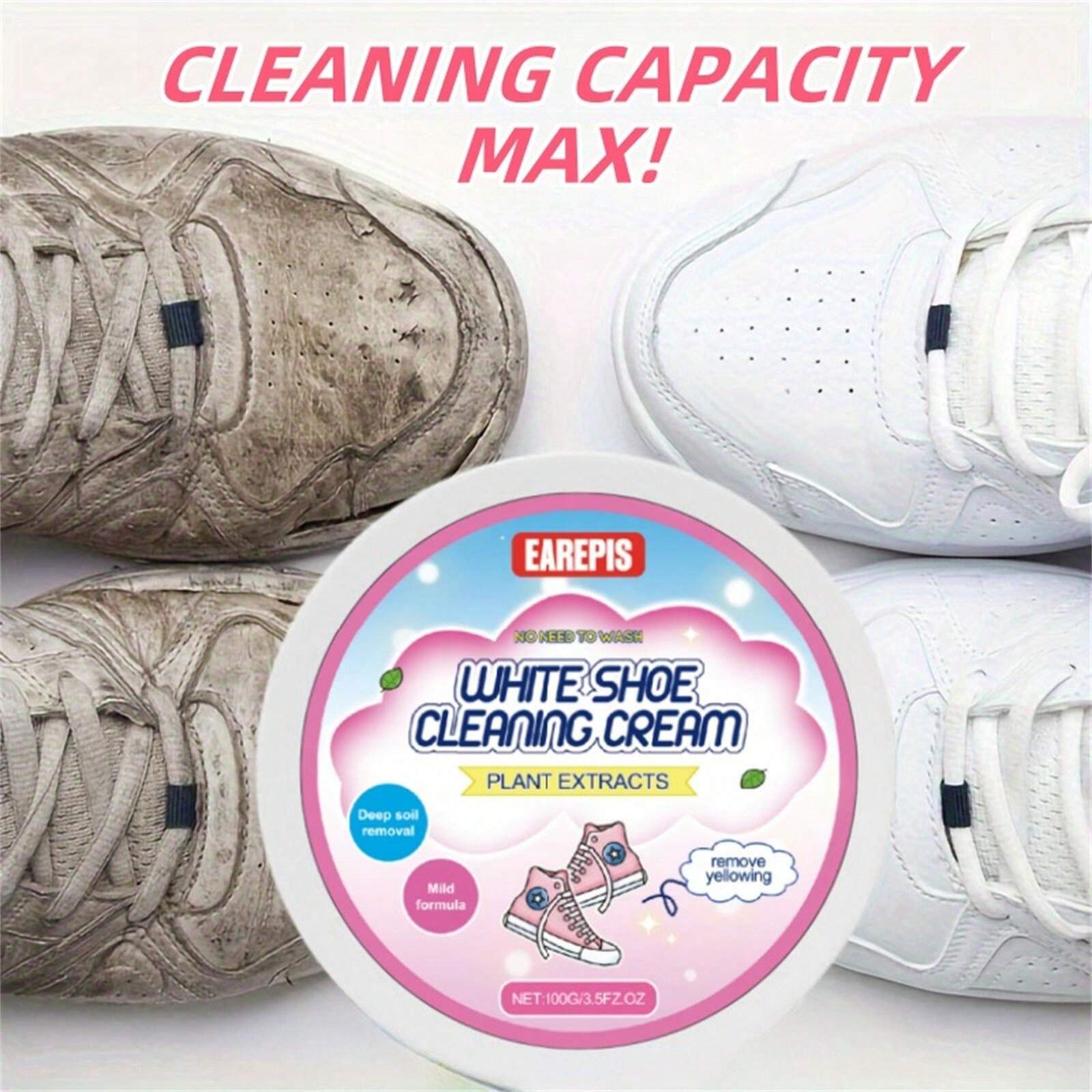 100g Shoe Whitening Gel Cleaner Multifunctional Cleaning Cream With