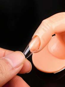 Juego de 10 piezas de dedos de manicura de práctica con uñas postizas para entrenamiento, para arte de uñas acrílicas y de gel, decoración de exhibición de manos para principiantes de arte de uñas y artistas de salón
