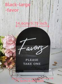 1pc Arch Acrylic Signs With Stand For Reception,Wedding And Party Event,Christmas