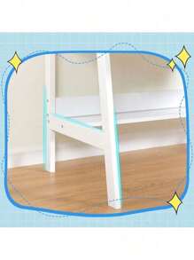 Modern Classic Desk, Children's Desk, Solid Wood Desk, Bedroom Boy And Girl Family Desk And Chair Set, Compact, Multi-Space Available, Multi-Color Optional, Multi-Storage Space, Color:Blue