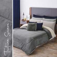 Concord Pachicalientito Coverlet -Borrega Premium Plain Colors - Grey - View 4