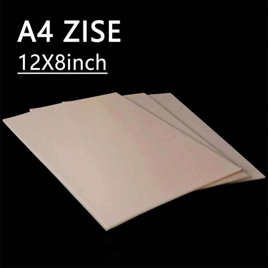 1/3/5/10pcs A4 Tattoo Practice Skin Double Sided Silicone Sheet 3mm