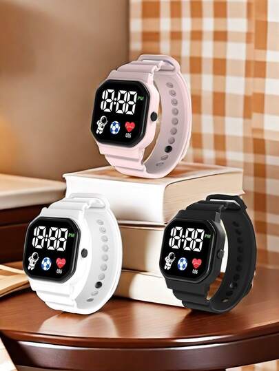 3pcs Waterproof Electronic Watch Set
