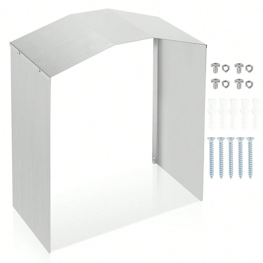 Tenda Paravento Rettangolare 3,5x4,5 M Per Esterni – Tessuto Oxford Impermeabile E Anti-UV – Colore Tortora - 3