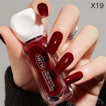 KUDAN 10 ml lakier do paznokci na bazie wody w kolorze gwiaździstym, różowo-czerwono-niebieski, szybkoschnący, długotrwały, zdrowy i rozświetlający efekt – odpowiedni na każdą porę roku, idealny dla kobiet i dziewcząt