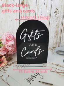 1pc Arch Acrylic Signs With Stand For Reception,Wedding And Party Event,Christmas