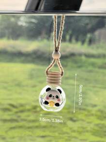 1pc Car Interior Decoration Car Perfume Bottle Empty Bottle Rear View Mirror Pendant