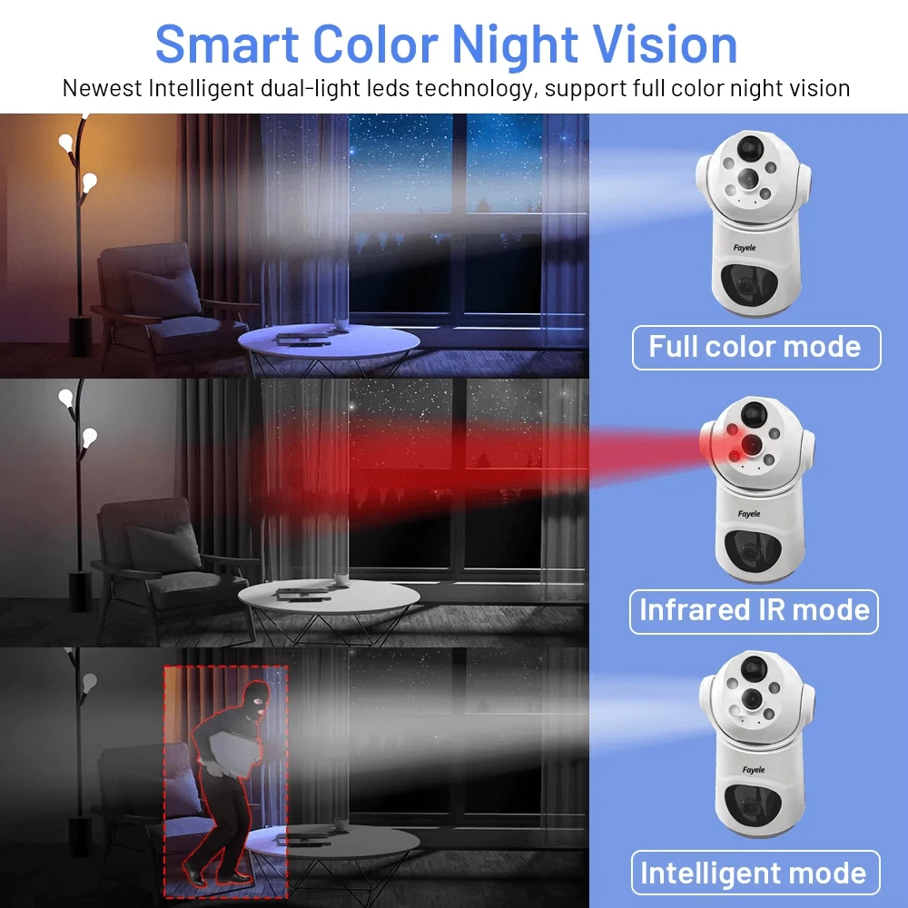 CCTV Security Wireless Wifi Battery Camera Smart PIR Detection Day