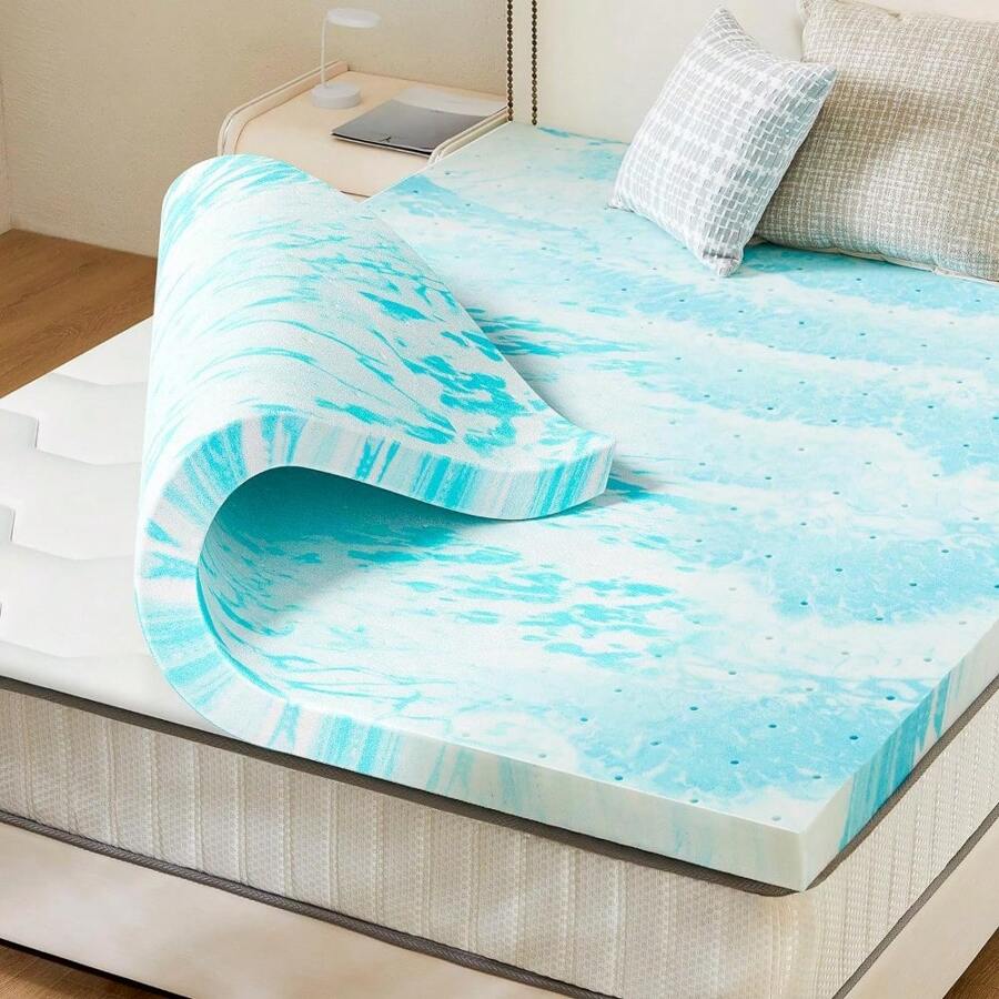 Mattress Topper, Twin Size Cooling Gel Memory Foam Bed Toppers SHEIN USA