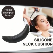 Hair Salon Shampoo Neck Cushion, Hair Washing Bed Pad, Silicone Neck Collar Mat For Water Rinsing - Black - View 3