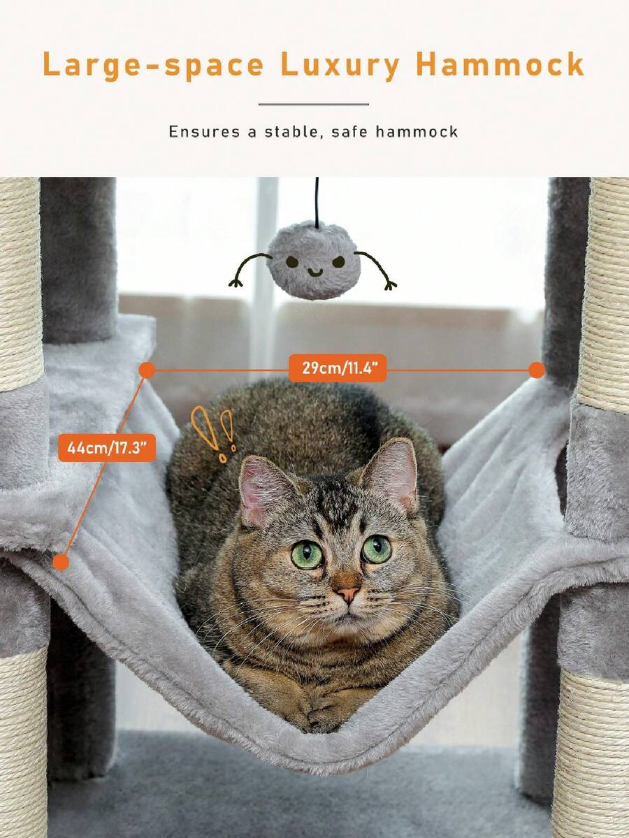 PAWZ Road PAWZ Road 60'' Cat Tree, Tall Cat Tower, MultiLevel Cat