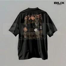 Oversized Streetwear T-Shirt Men's 100% Cotton Alive In Christ Shirt Unisex Blouse - Black - View 1