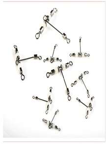 1 Gói 6 Chiếc Móc Treo Đồ Câu Cá Nước Mặn Hình Chữ T Của Mỹ, Phụ Kiện Câu Cá - Bạc - Xem 4