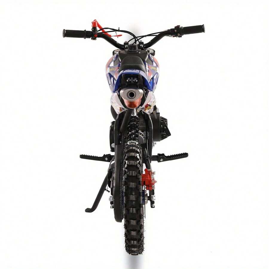 Small Dirt Bike, Mini Gas Power Motocross, Pocket Motorbike - Blue - View 1