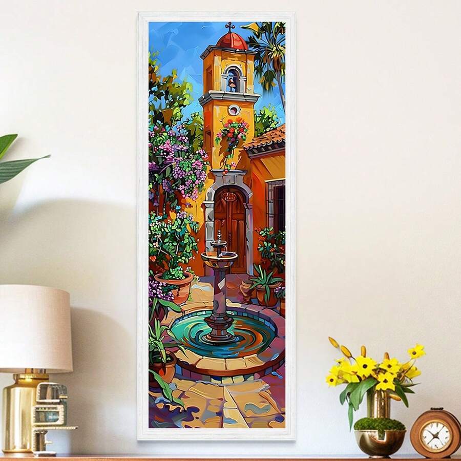 Bộ 1, Tranh in nghệ thuật canvas thực vật mộc mạc lấy cảm hứng từ Mexico có khung, Tranh sơn dầu trừu tượng cao và hẹp đầy màu sắc, Nghệ thuật phòng khách, Nghệ thuật thực vật, Nghệ thuật treo tường, Áp phích canvas, Trang trí tường canvas cho nhà, Phòng khách, Phòng ngủ - Nhiều màu - Xem 1