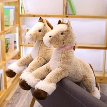 Juguete de peluche de caballo gigante - Animales de peluche rellenos con relleno de poliéster acogedor, perfecto para abrazar, regalos de cumpleaños y Navidad, compañero de almohada suave y cómodo - Multicolor - Ver 2