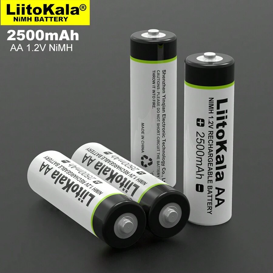Liitokala 1.2V AA 2500mAh Ni-MH Rechargeable Battery AA For Temperature Gun Remote Control Mouse Toy Batteries - AA - View 1