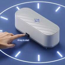 TOEDO Máy làm sạch siêu âm 45000Hz đa chức năng rung tần số cao Máy rửa đồ trang sức Kính Đồng hồ Răng giả Máy làm sạch - Nhiều màu - Xem 3