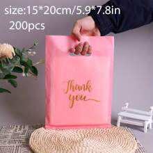 100入組耐用黑色感謝禮品袋-時尚且可重複使用的珠寶、服裝、化妝品、手工藝品攜帶便攜包裝，派對禮物和日常使用 - 彩色 - 查看 9