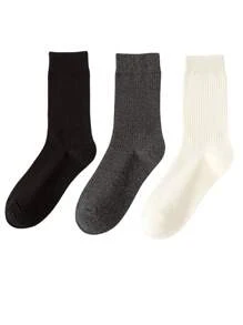 1pair/2pairs/3pairs/6pairs Women's Random Color Fashionable Bubble Pile Socks, Comfortable, Breathable, Classic, European Style, Knee-High, Casual Scrunch Socks, Fall