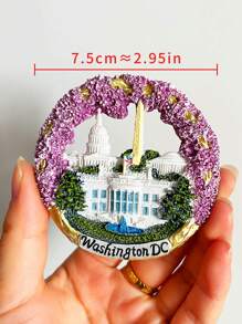 1 miếng dán từ tính 3D nhiều màu, nam châm tủ lạnh lưu niệm du lịch, nam châm tủ lạnh tòa nhà phong cảnh cá nhân hóa quà tặng tốt nhất - Nhiều màu - Xem 8