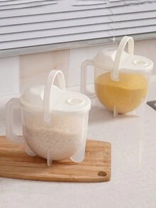 1pc Kitchen Slouchy Artifact Hands-Free Washing Wash Rice Wash Fruits And Vegetables Drain Basket Plastic Convection Rây lọc đối lưu Máy rửa gạo - Nhiều màu - Xem 1
