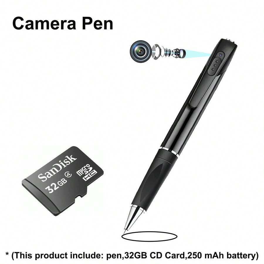 A53 1080P HD Portable Pen Mini Camera With 32GB SD Card Portable Video