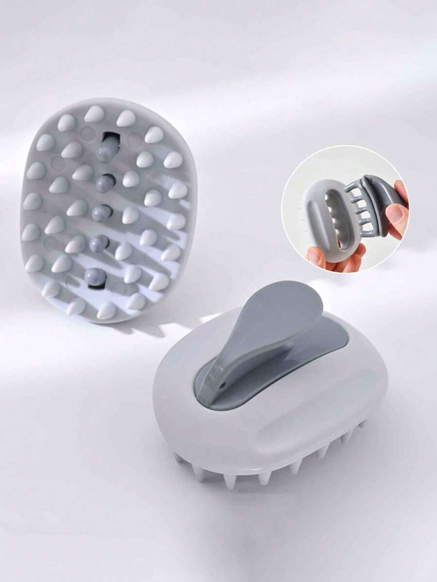 2In1 Silicone Hair Washing Brush, Scalp Massage Comb For Hair