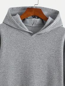 Áo nỉ trùm đầu nam có lớp lót giữ nhiệt ấm áp và quần âu dáng thường ngày vừa vặn cho nam, đa năng - Xám - Xem 4