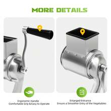 Drum Grater Stainless Steel Vegetable Cutter Manual Potato Grater With 5 Drums