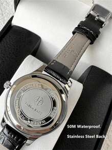Pablo Raez 1pc Silver Lady Watch Women Luxury Crystal Dress Watch SUS304 Stainless Steel IPS Case Elegant Brand New Design Quartz Watch For Lady Fahionable White Face With Date Calendar Luminous Diamond Display High Quality Woman Popular Wristwatch 50M Waterproof Soft & Breathable Black Color Microfiber Leather Casual Teenagers Girls Lovely Watch Nice Gifts For Friend Or Family Fit For Daily Life/Work/Party Decorations