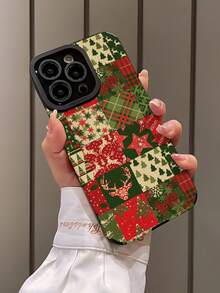 1 Ốp lưng điện thoại TPU mềm chống sốc họa tiết Giáng sinh, cây thông Noel, sọc nhiều màu sắc cổ điển tương thích với iPhone và Galaxy 15/15+/15Pro/15ProMax - Nhiều màu - Xem 3