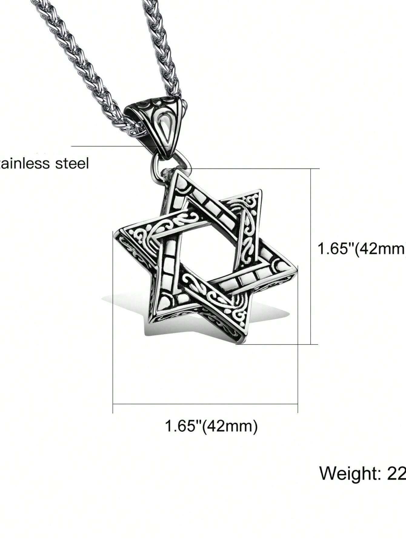 1PC CrossBorder Foreign Trade Hot Hexagram Pendants, Personality