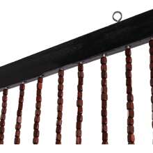 SENDERPICK Bamboo Curtain, Door Curtain, Wooden Beaded Curtain, String Curtain, Wooden Beaded Curtain, Insect Screen, Room Divider, Decor For Bedroom, Bathroom, Kitchen, String Curtain - 1 - 查看 7