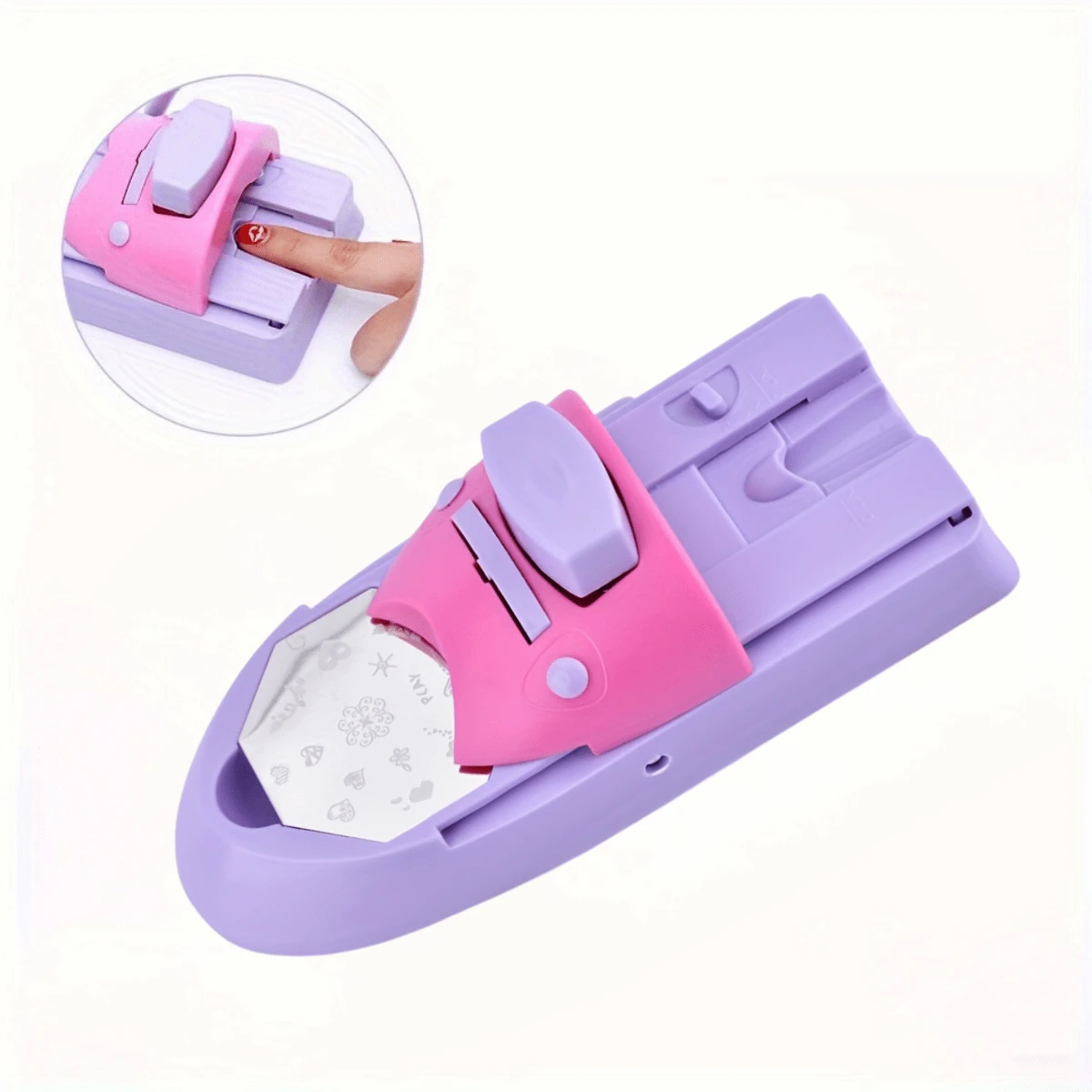 Nail Art Tools, Printing Machine +6 Molds, Odorless Nail Art Press With