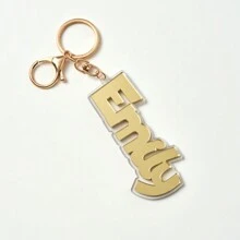 Móc khóa Acrylic cá nhân hóa tùy chỉnh, Có thể tùy chỉnh tên cá nhân, Màu trong suốt, Phụ kiện hành lý/túi xách/túi đi biển bằng Acrylic, Móc khóa, Thích hợp cho mùa thu/đông và mọi dịp, Quà tặng nhỏ - Nhiều màu - Xem 11