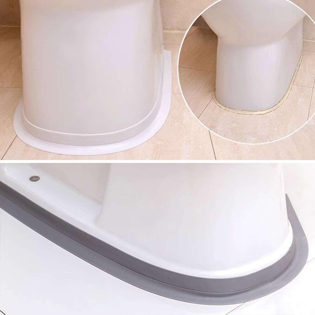 1pc MultiLength Bathroom And Toilet Caulking Tape, SelfAdhesive