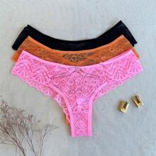Kit 10 Panties In Polyamide Lace Comfort Sensual Thong Premium Lingerie For Resale - Nhiều màu - Xem 2