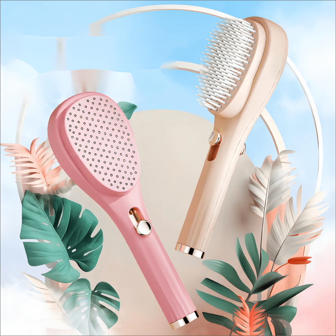 Retractable Magic Hair Comb AntiStatic, Portable, Scalp Massage For