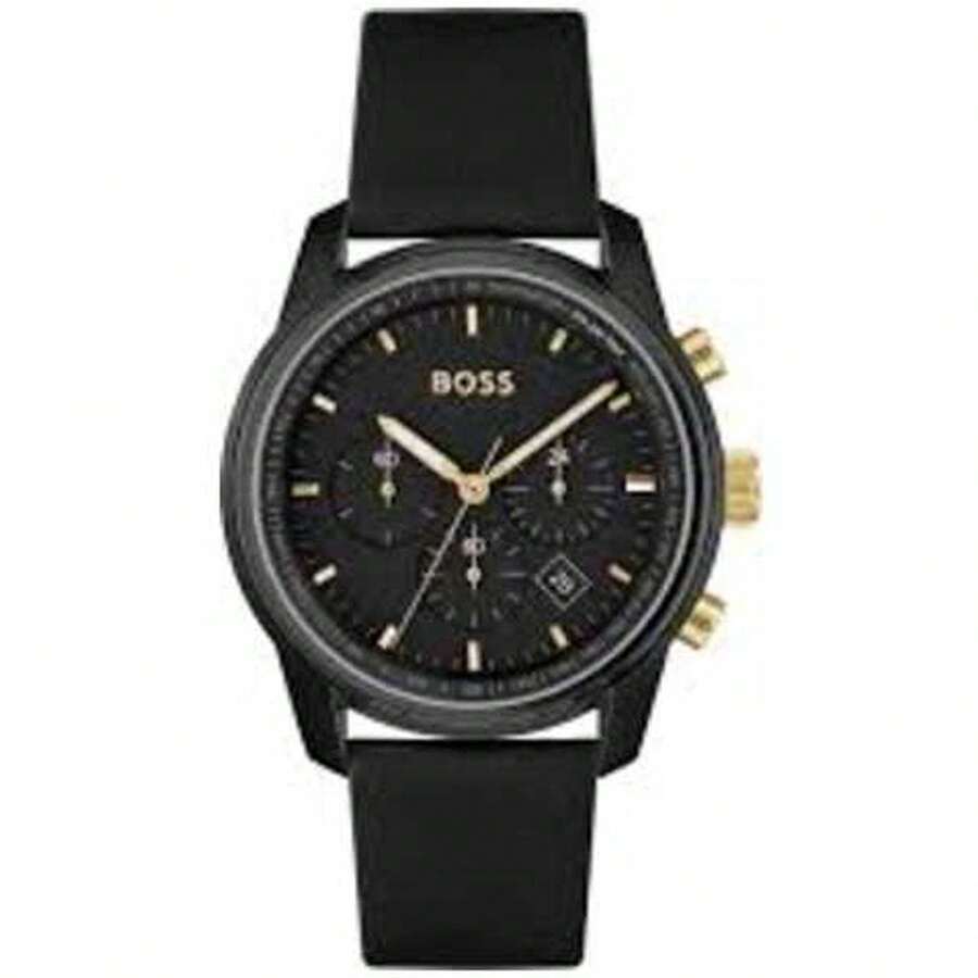 HUGO Boss Men's Trace Black Dial Watch SHEIN USA